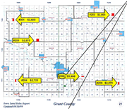 County maps detailing recent sales